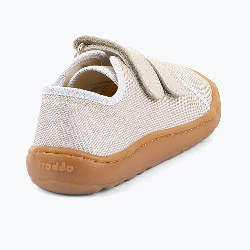 Detské barefoot topánky Froddo Canvas gold shine 4
