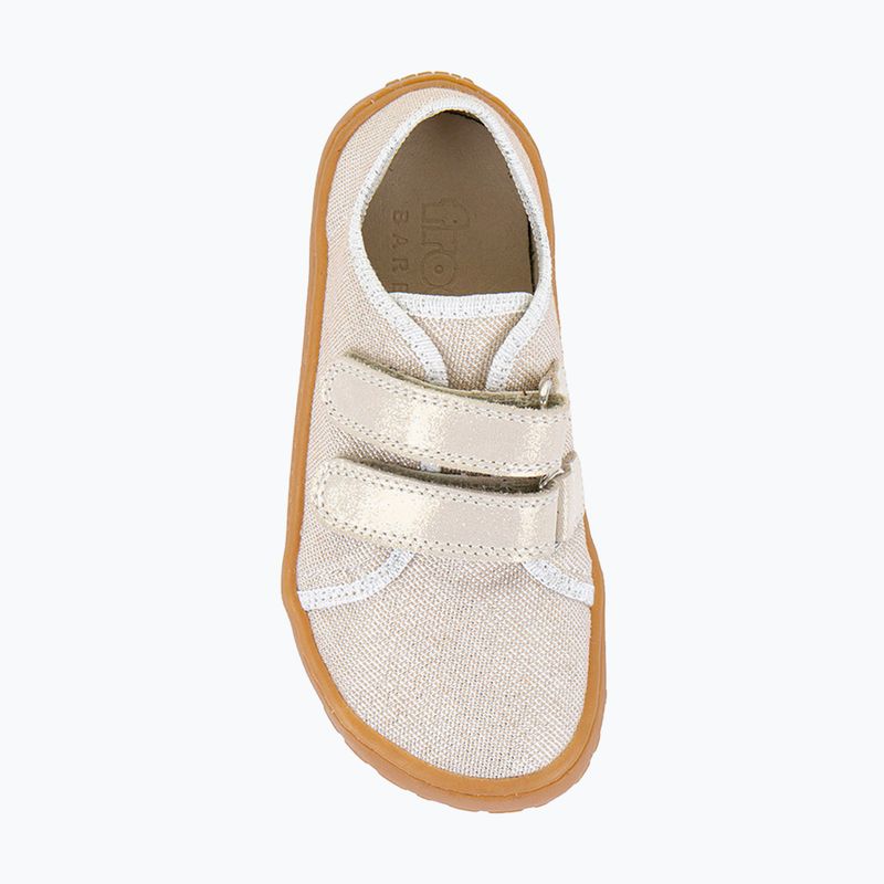 Detské barefoot topánky Froddo Canvas gold shine 6