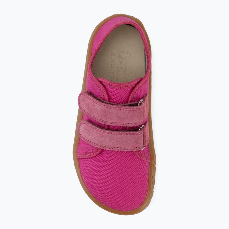 Detské barefoot topánky Froddo Canvas fuchsia 5