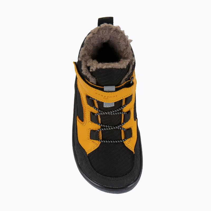 Detské barefoot snehule Froddo Barefoot Up Path Tex black/yellow 7