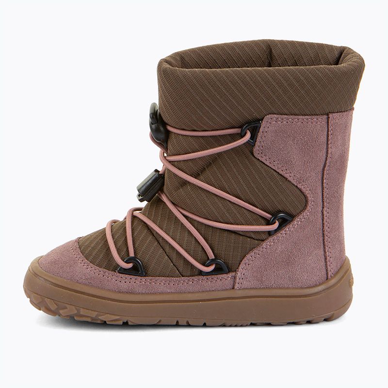 Detské barefoot snehule Froddo Barefoot Tex Track Wool dark pink 2