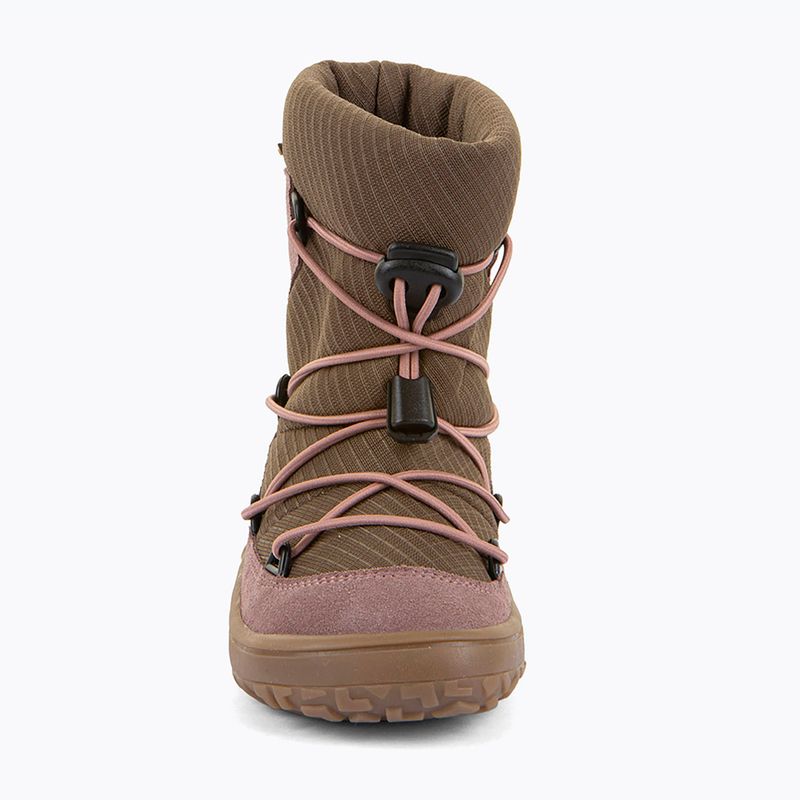 Detské barefoot snehule Froddo Barefoot Tex Track Wool dark pink 4