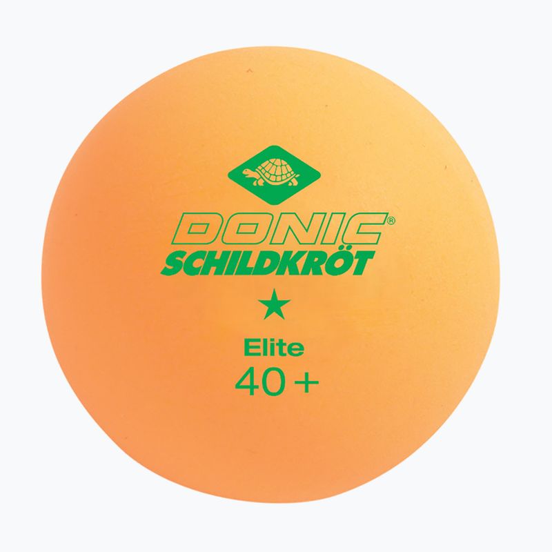 Donic-Schildkröt 1-Star Elite Poly 40+ 6 ks loptičiek na stolný tenis biela/oranžová 3
