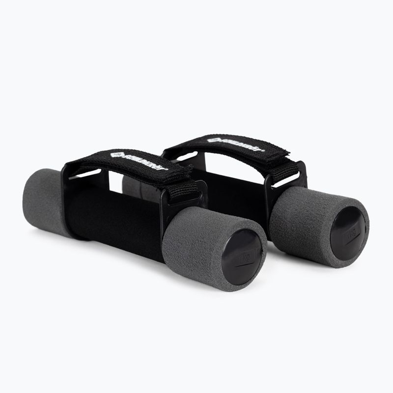Schildkröt sada činiek Soft Dumbbells 2 x 1 kg black/grey 960009