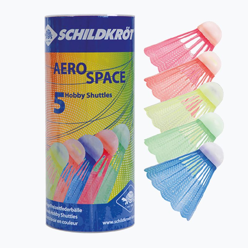 Bedmintonové košíky Schildkröt Aero Space 5 ks viacfarebné