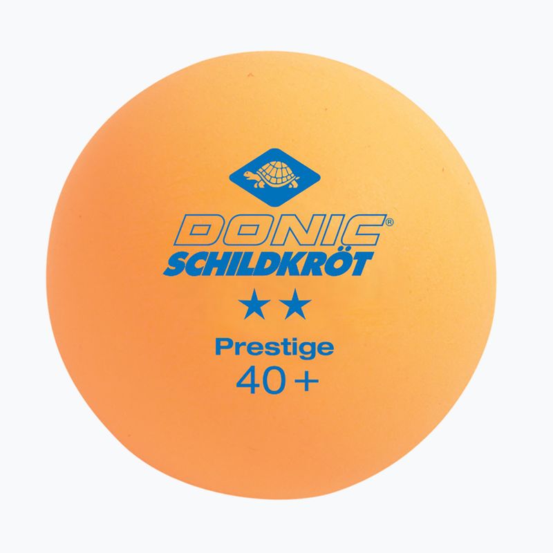Donic-Schildkröt 2-Stars Prestige Poly 40+ loptičky na stolný tenis 3ks oranžové. 2