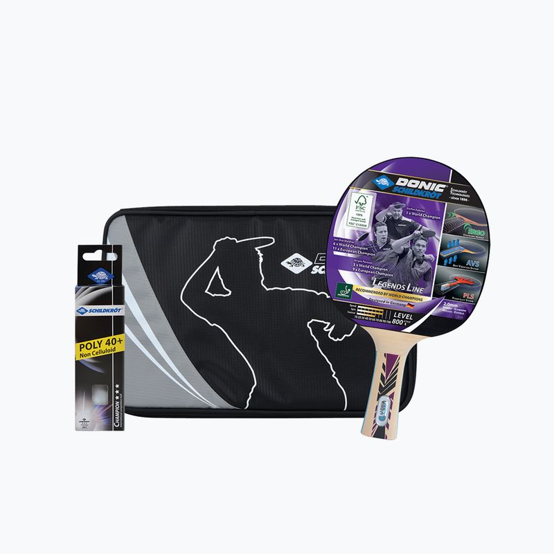 Donic-Schildkröt Premium-Gift Legends 800 FSC stolnotenisový set 788488 2