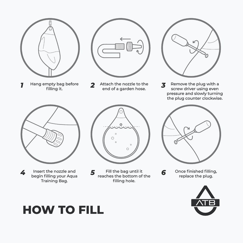 Boxovacia hruška Aqua Training Bag Energy Punching Bag 15" black 2