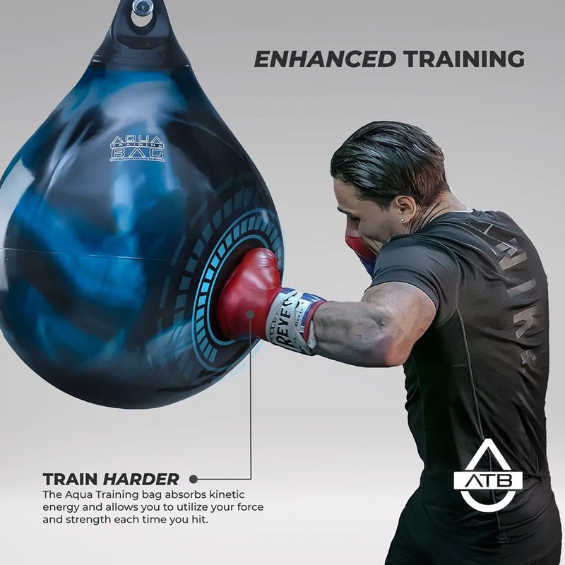 Boxovacia hruška Aqua Training Bag Energy Punching Bag 15" blue 6