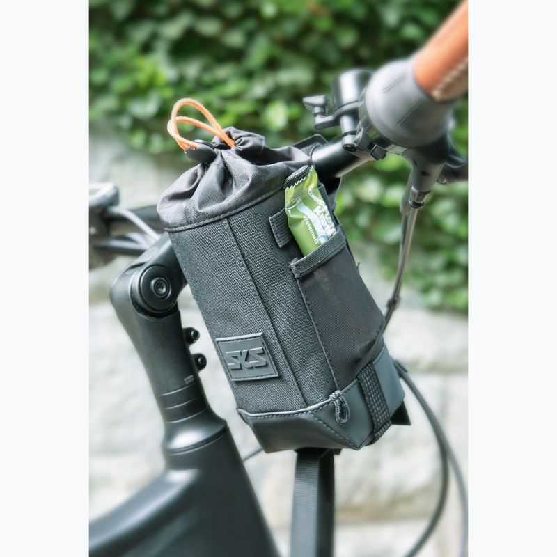 SKS Urban Steambag 1,25 l taška na bicykel na riadidlách čierna 7