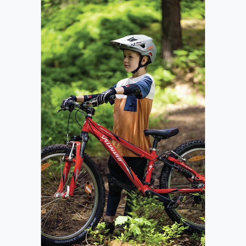 Detská cyklistická prilba ABUS Youdrop FF chalk grey 7