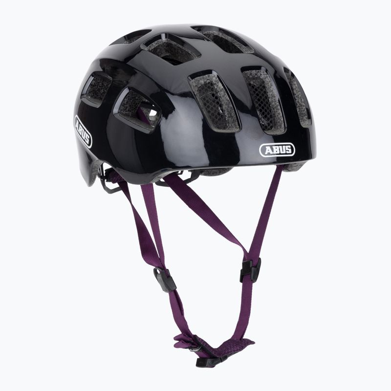 Detská cyklistická prilba ABUS Youn-I 2.0 black violet