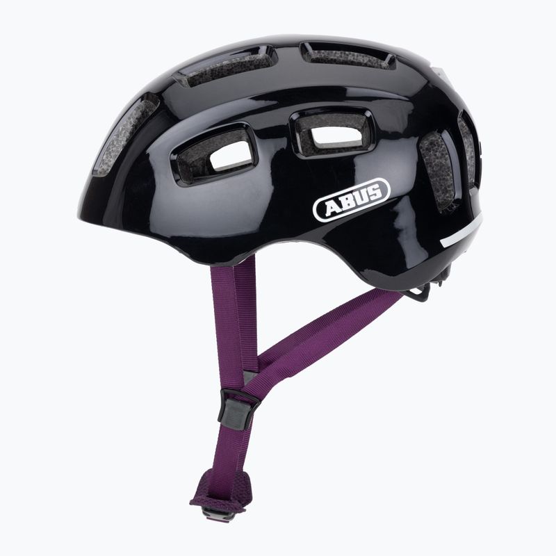 Detská cyklistická prilba ABUS Youn-I 2.0 black violet 3