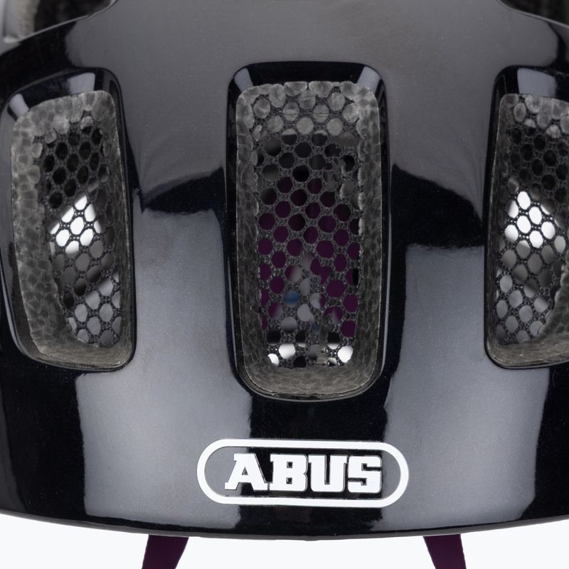 Detská cyklistická prilba ABUS Youn-I 2.0 black violet 7
