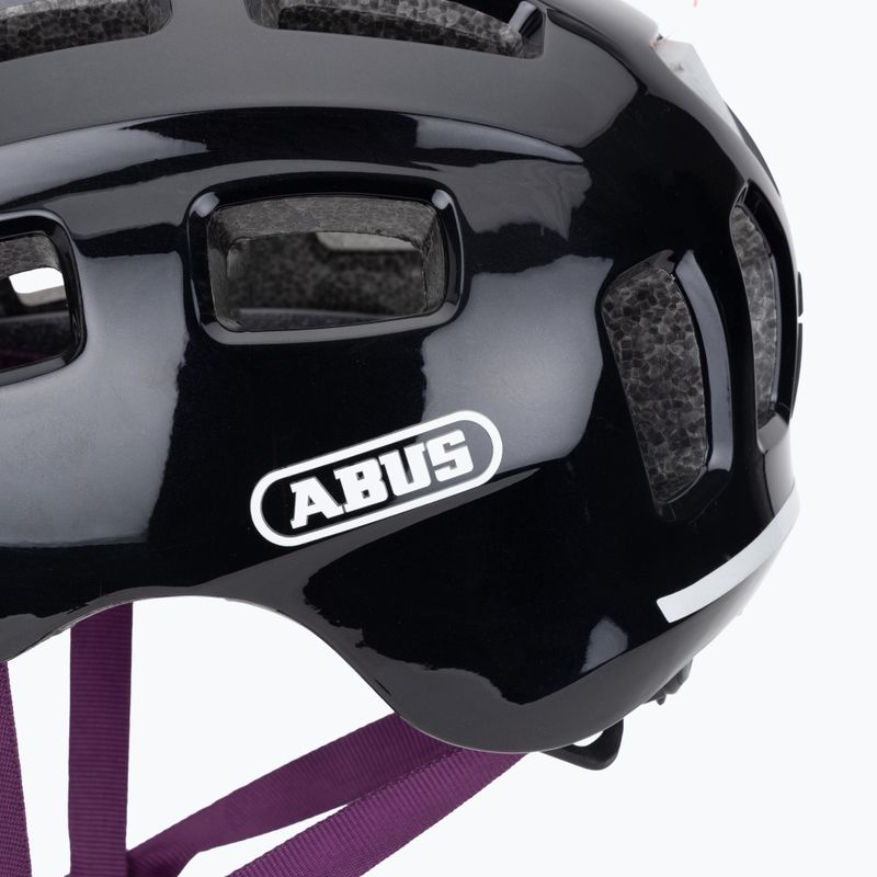Detská cyklistická prilba ABUS Youn-I 2.0 black violet 8