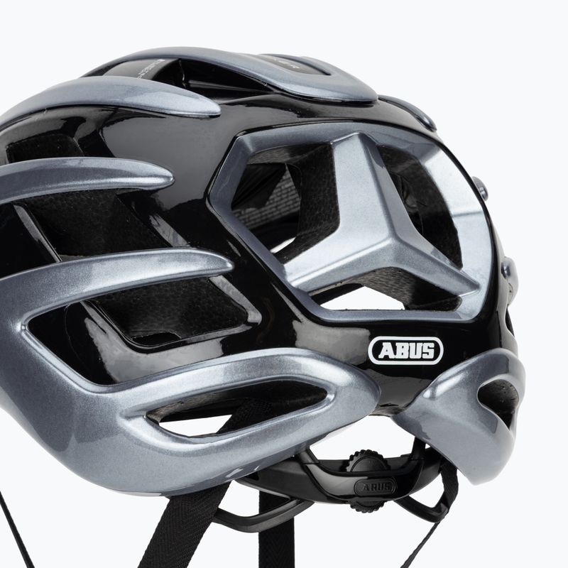 Cyklistická prilba ABUS Airbreaker 2.0 graphite silver 8