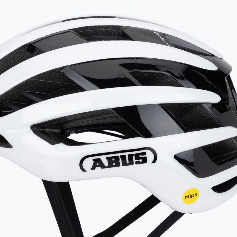 Cyklistická prilba ABUS Airbreaker 2.0 Mips shiny white 7