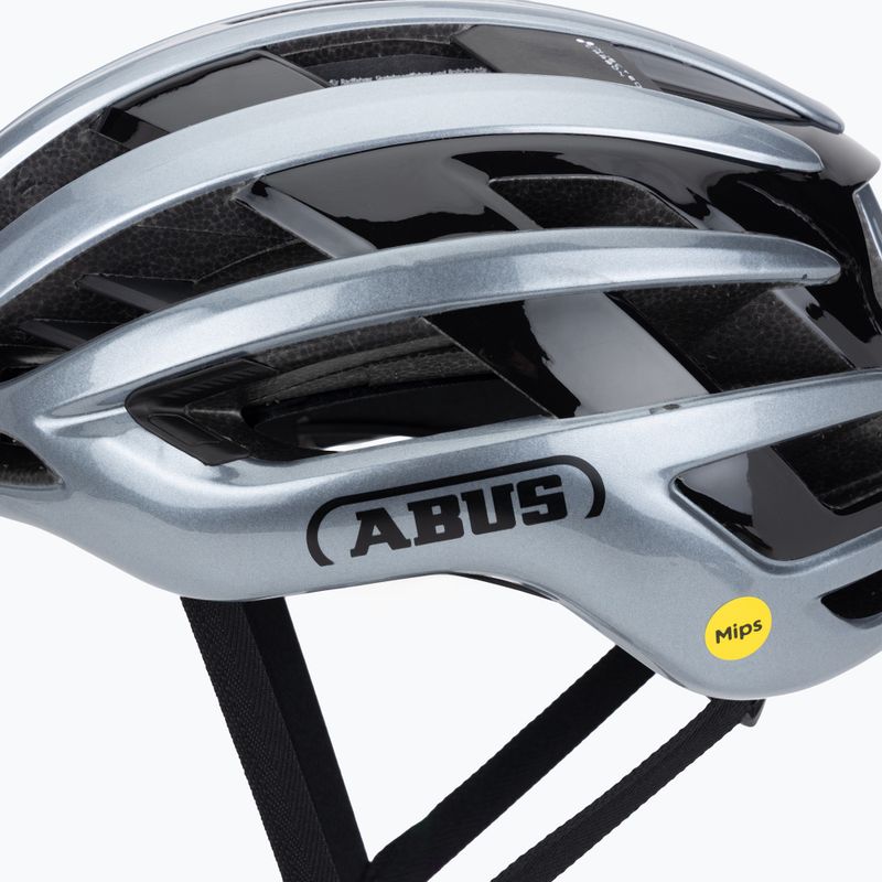 Cyklistická prilba ABUS Airbreaker 2.0 Mips graphite silver 7