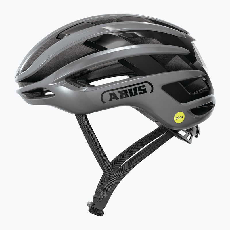 Cyklistická prilba ABUS Airbreaker 2.0 Mips graphite silver 2