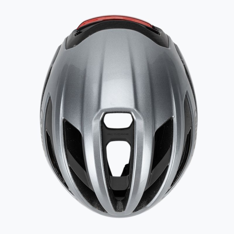Cyklistická prilba ABUS Taipan LED graphite silver 6