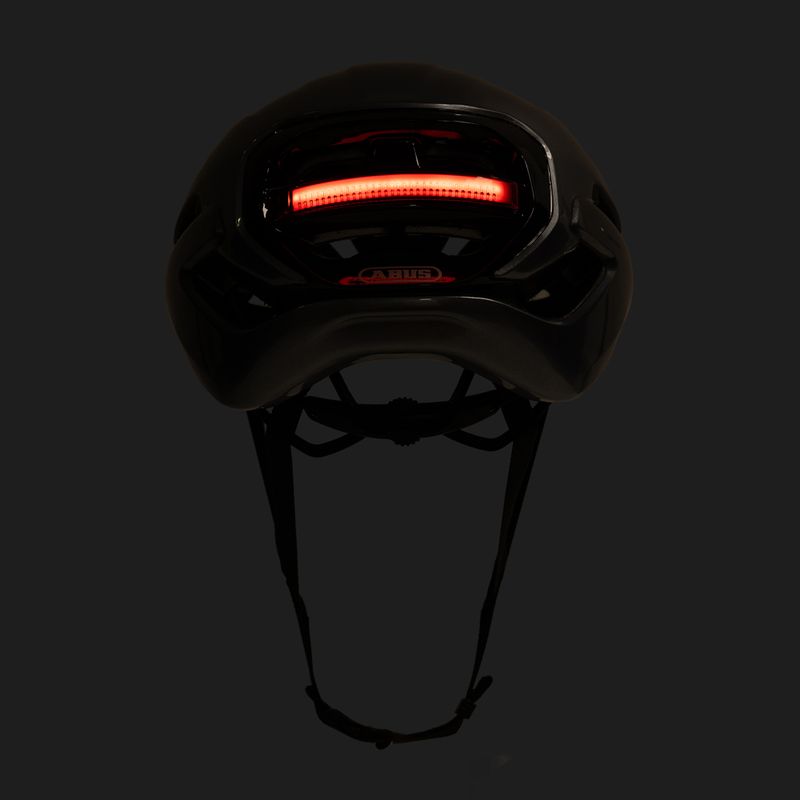 Cyklistická prilba ABUS Taipan LED graphite silver 9