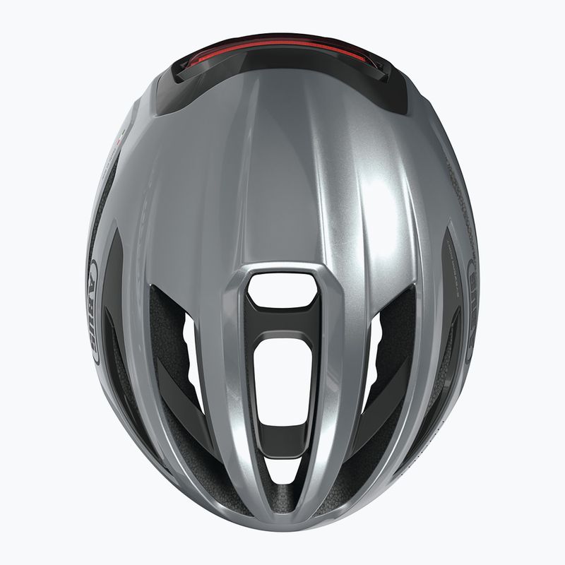Cyklistická prilba ABUS Taipan LED graphite silver 6