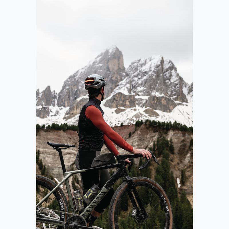 Cyklistická prilba ABUS Taipan LED graphite silver 7