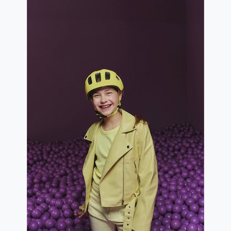 Detská cyklistická prilba ABUS Youn-I 2.0 mono yellow 7