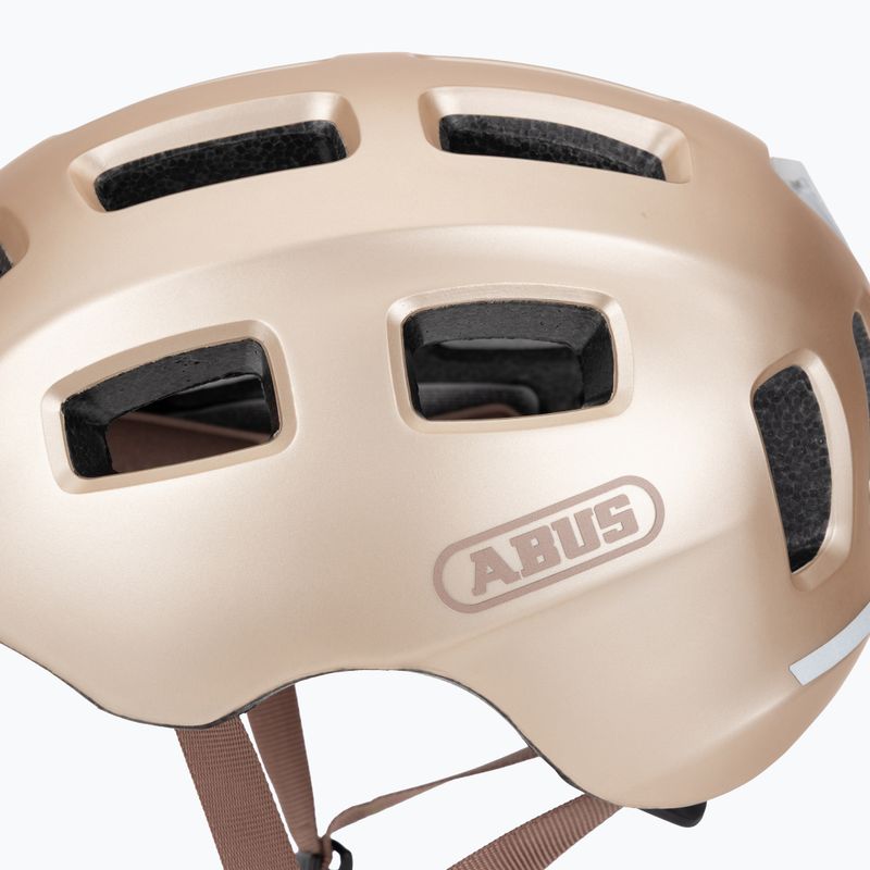 Detská cyklistická prilba ABUS Youn-I 2.0 champagne gold 7