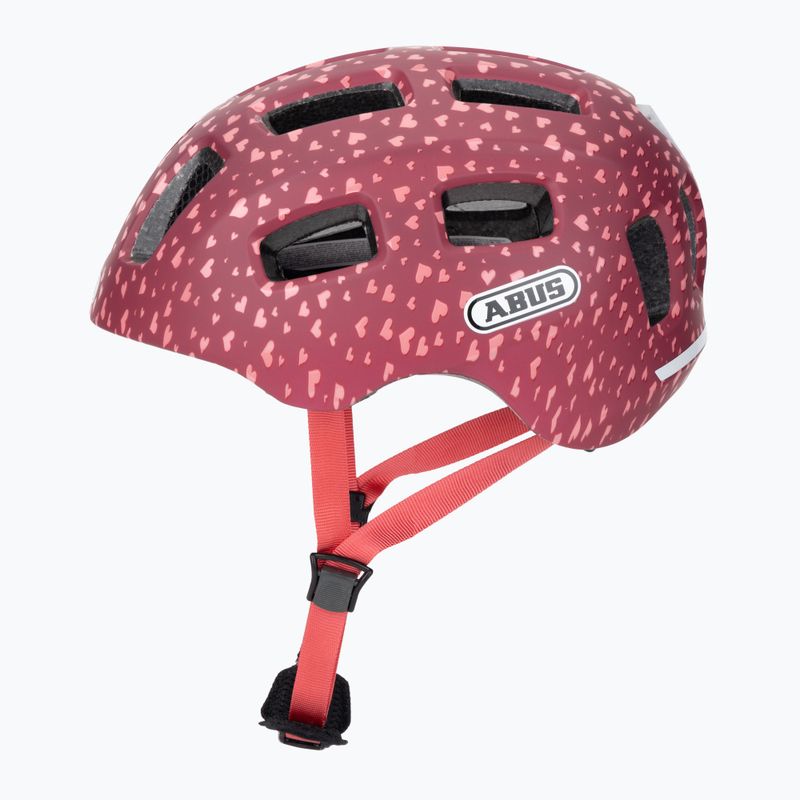Detská cyklistická prilba ABUS Youn-I 2.0 cherry heart 3