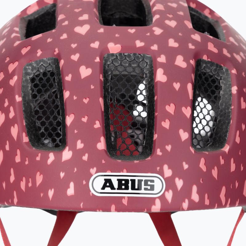 Detská cyklistická prilba ABUS Youn-I 2.0 cherry heart 7