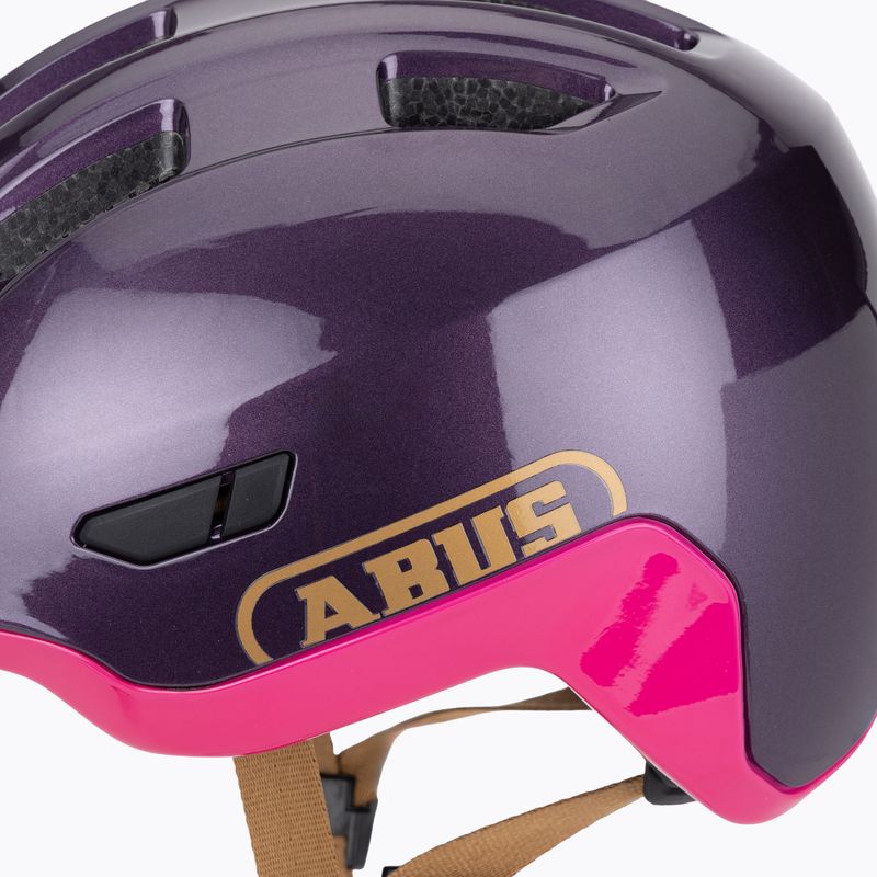 Detská cyklistická prilba ABUS Smiley 3.0 ACE LED royal purple 7