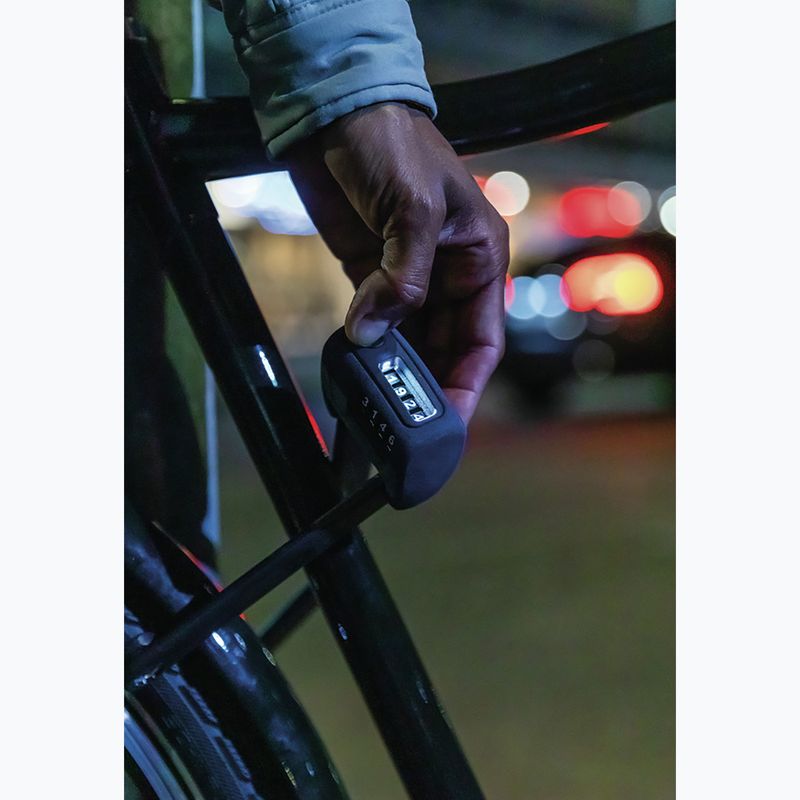 Zámok na bicykel ABUS Burgundy Combo 6000C/90 LED SH black 4