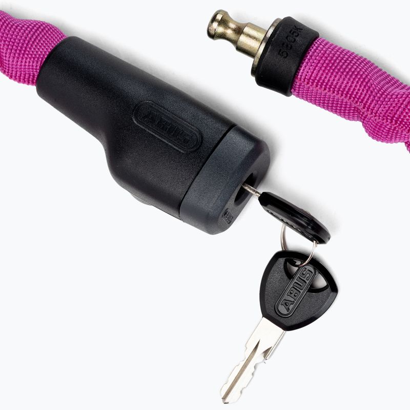 Zámok na bicykel ABUS Steel-O-Chain 5805K/75 ružový 72492 3