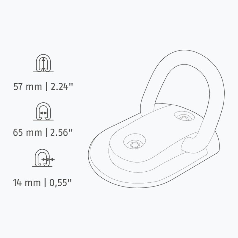 Kotva na bicykel ABUS WBA75 Granite B/SB black 2