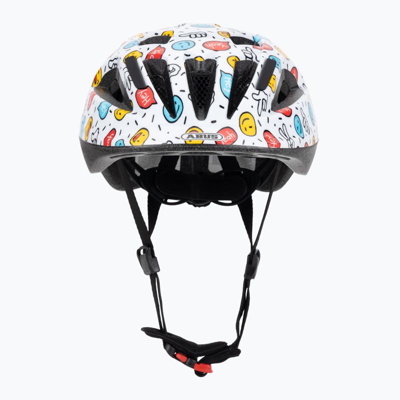Detská cyklistická prilba ABUS Smooty 2.0 white smiley 2