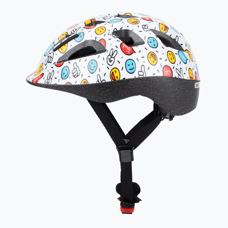 Detská cyklistická prilba ABUS Smooty 2.0 white smiley 3