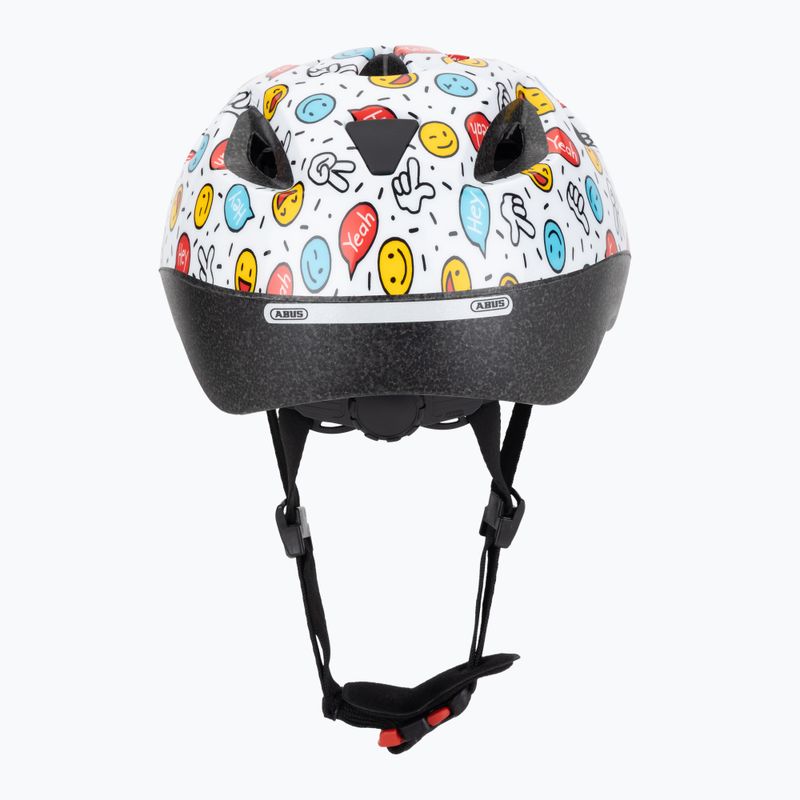 Detská cyklistická prilba ABUS Smooty 2.0 white smiley 4