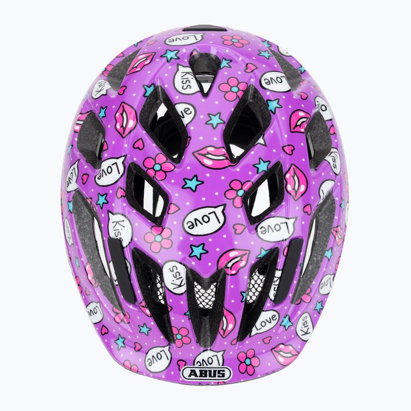 Detská cyklistická prilba ABUS Smooty 2.0 purple kisses 6