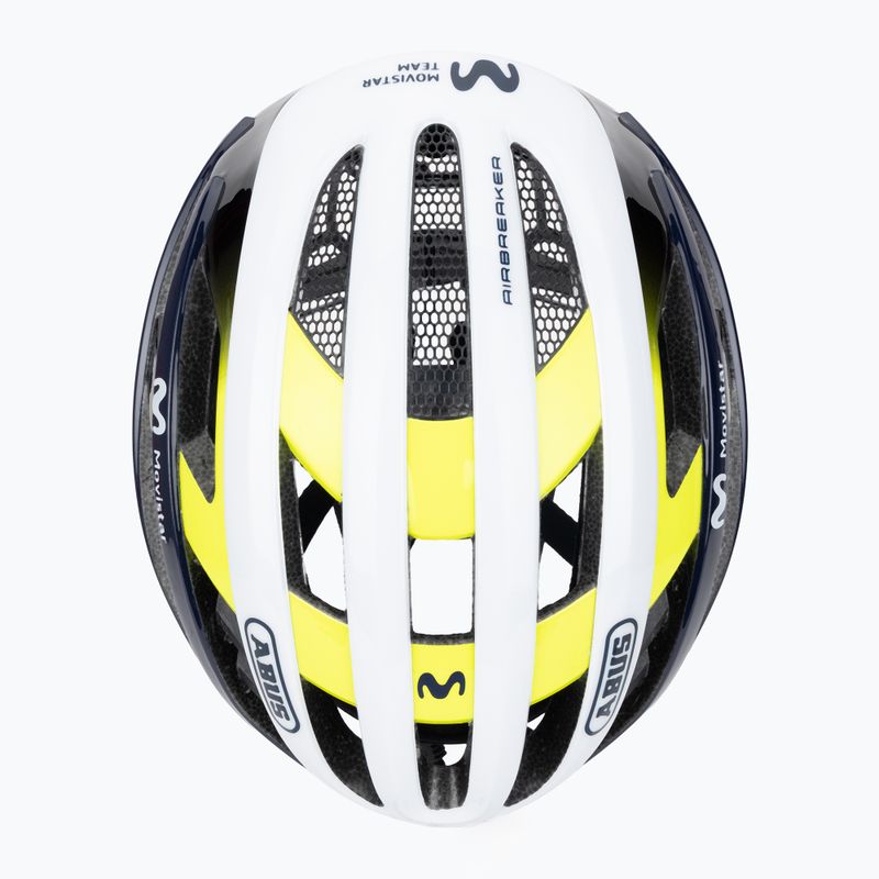 Cyklistická prilba ABUS AirBreaker Movistar Team 24 navy/yellow/white 6