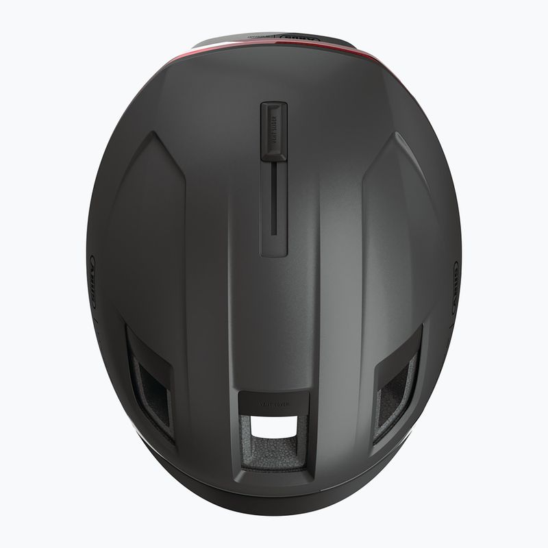 Cyklistická prilba s ukazovateľmi smeru ABUS Hyp-E volcano titan 7