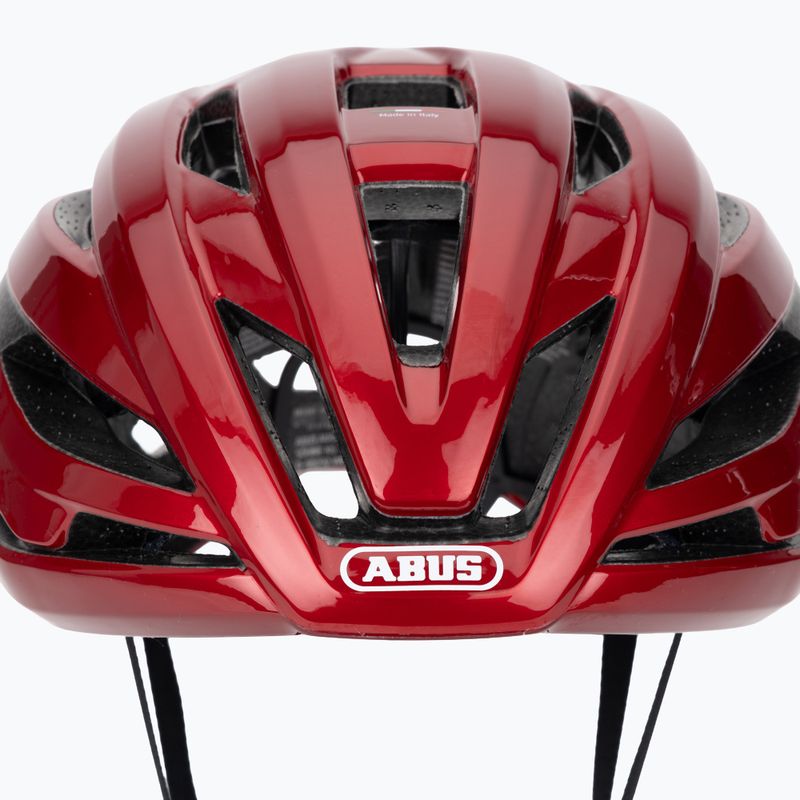 Cyklistická prilba ABUS StormChaser Ace performance red 7