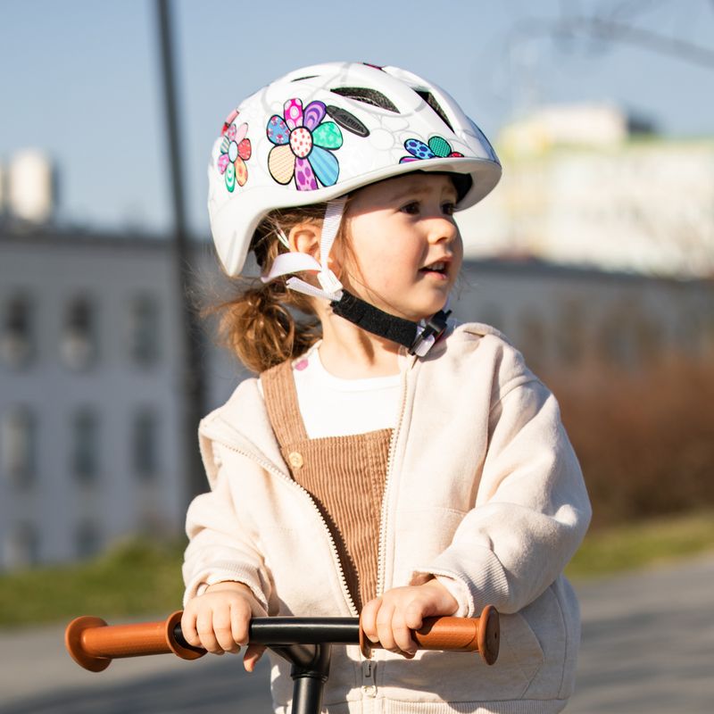 Detská cyklistická prilba Alpina Ximo Flash white flower 8