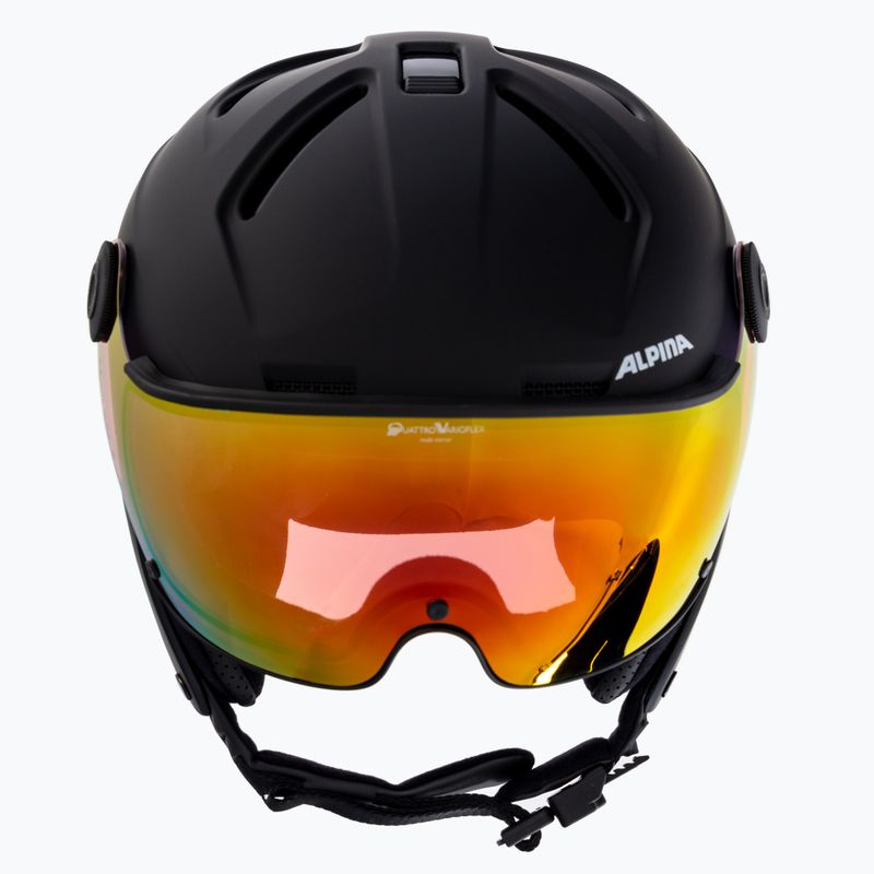Lyžiarska prilba Alpina Attelas Visor QVM black matte 2