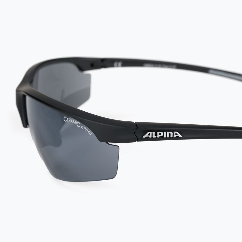 Cyklistické okuliare Alpina Tri-Effect 2.1 black matte/black mirror/clear/orange mirr 4