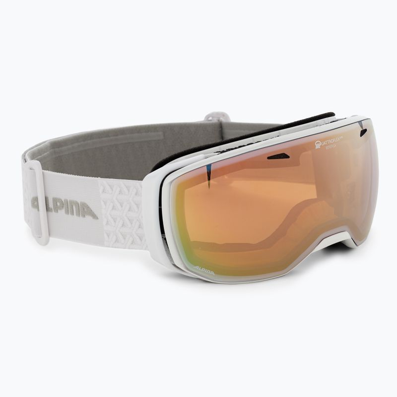 Lyžiarske okuliare Alpina Estetica Q-Lite pearlwhite gloss/mandarin sph