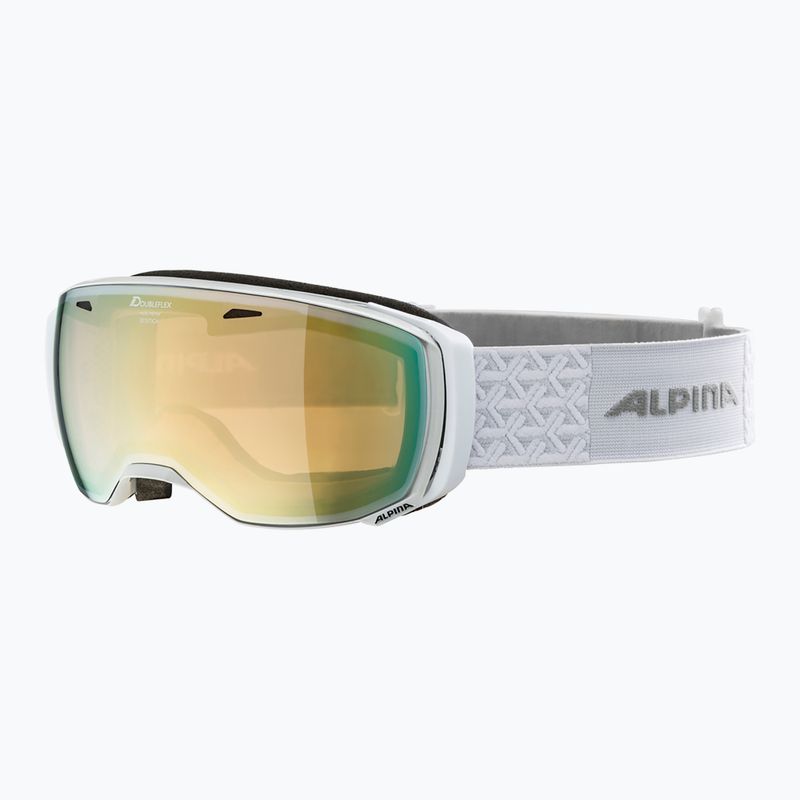 Lyžiarske okuliare Alpina Estetica Q-Lite pearlwhite gloss/mandarin sph 6