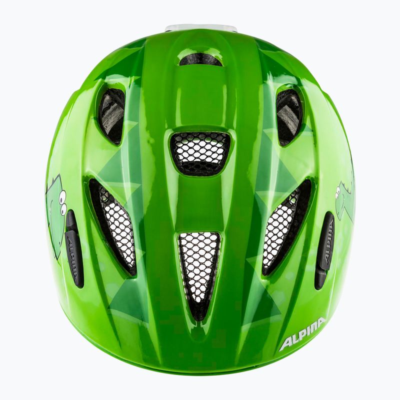 Detská cyklistická prilba Alpina Ximo Flash green dino gloss 3