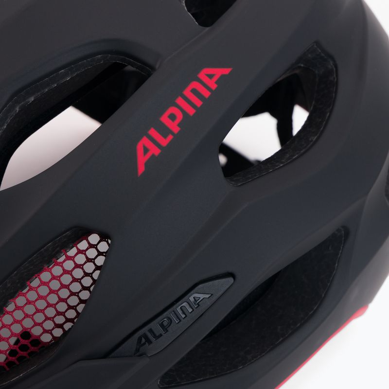Cyklistická prilba Alpina Carapax 2.0 black/red matte 7