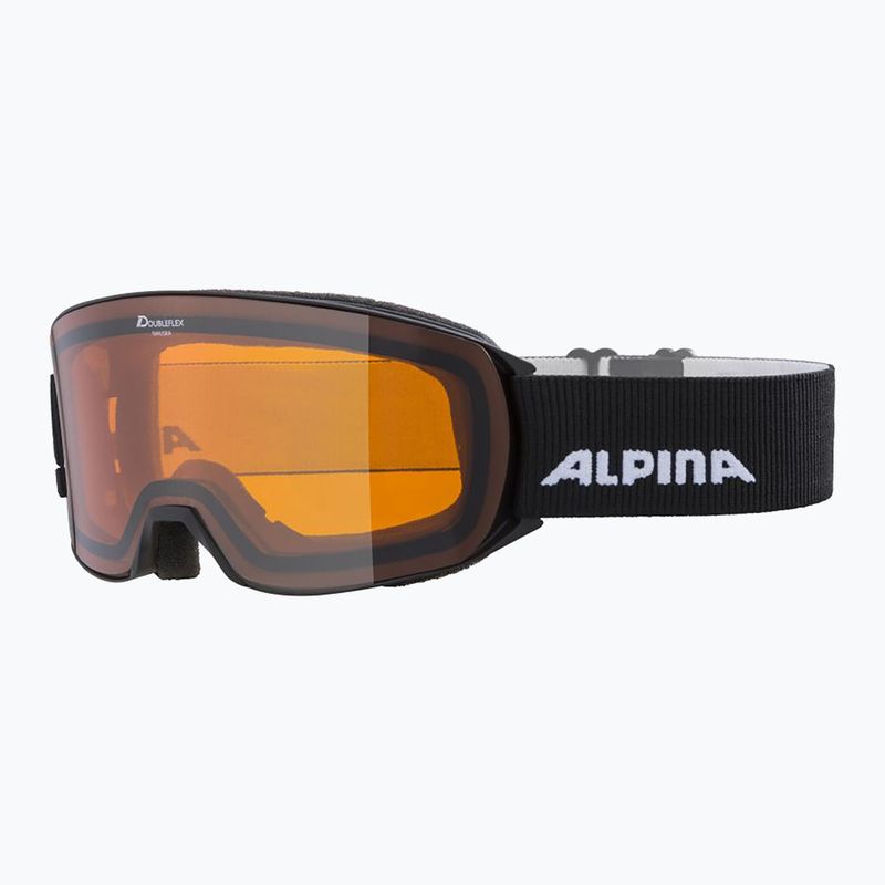 Lyžiarske okuliare Alpina Nakiska black matt/orange 6